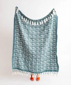 Peking Handicraft New Mid Century Woven Throw