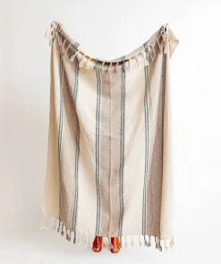 Bloomingville Floyd Recycled Cotton Stripe Throw New