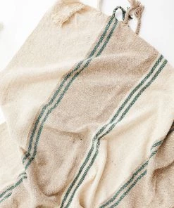 Bloomingville Floyd Recycled Cotton Stripe Throw New
