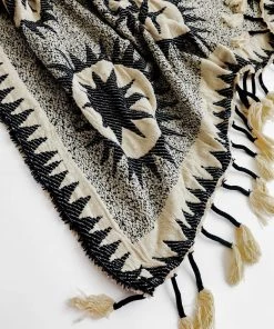 Peking Handicraft Soleil Woven Tassel Throw