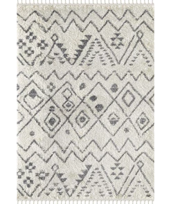 Lone Fox New Mikey Abstract Shag Rug