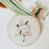 Lone Fox "Floral" Embroidery Kit New