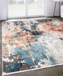 Lone Fox New Gesso Turkish Rug