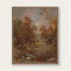 Lone Fox "Autumn On The River" Art Print