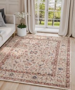 Lone Fox Barley Turkish Rug New
