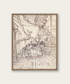 Lone Fox "Cafe Terrace At Night" Art Print Best Sellers