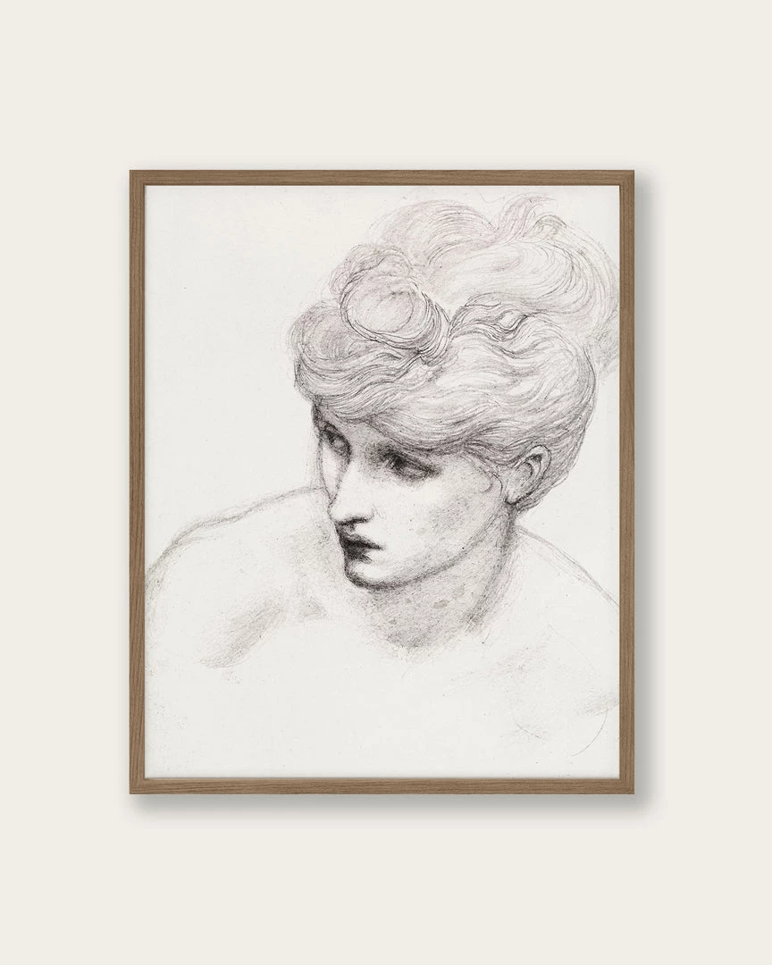 Lone Fox "Study Of Maria Zambaco" Art Print Best Sellers 3 Lone Fox "Study Of Maria Zambaco" Art Print Best Sellers