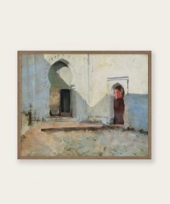 Lone Fox Best Sellers "Courtyard In Morocco" Art Print