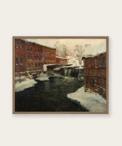 Lone Fox "Frits Thaulow Mill Scene" Art Print