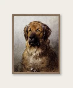 Lone Fox Best Sellers "Head Of A Leonberger" Art Print