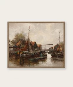 Lone Fox "In The Harbour" Art Print