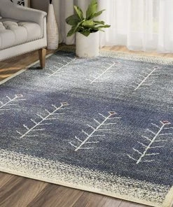 Lone Fox New Kaya Blue Southwestern Rug