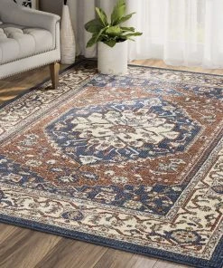 Lone Fox New Quincy Medallion Southwestern Rug