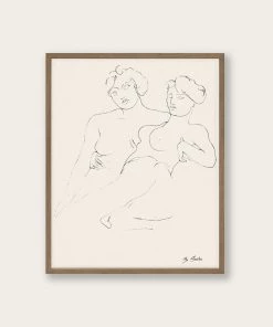 Lone Fox "A Sketch Of Two Women" Art Print Best Sellers