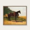 Lone Fox "Saddle Horse In Farm Yard" Art Print Best Sellers 2 Lone Fox "Saddle Horse In Farm Yard" Art Print Best Sellers