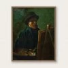 Lone Fox "Self-Portrait With Dark Felt Hat At The Easel" Art Print Best Sellers 1 Lone Fox "Self-Portrait With Dark Felt Hat At The Easel" Art Print Best Sellers