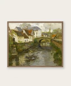 Lone Fox Best Sellers "Small Town Near La Panne" Art Print