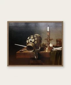 Lone Fox "Still Life With Jug And Candle " Art Print