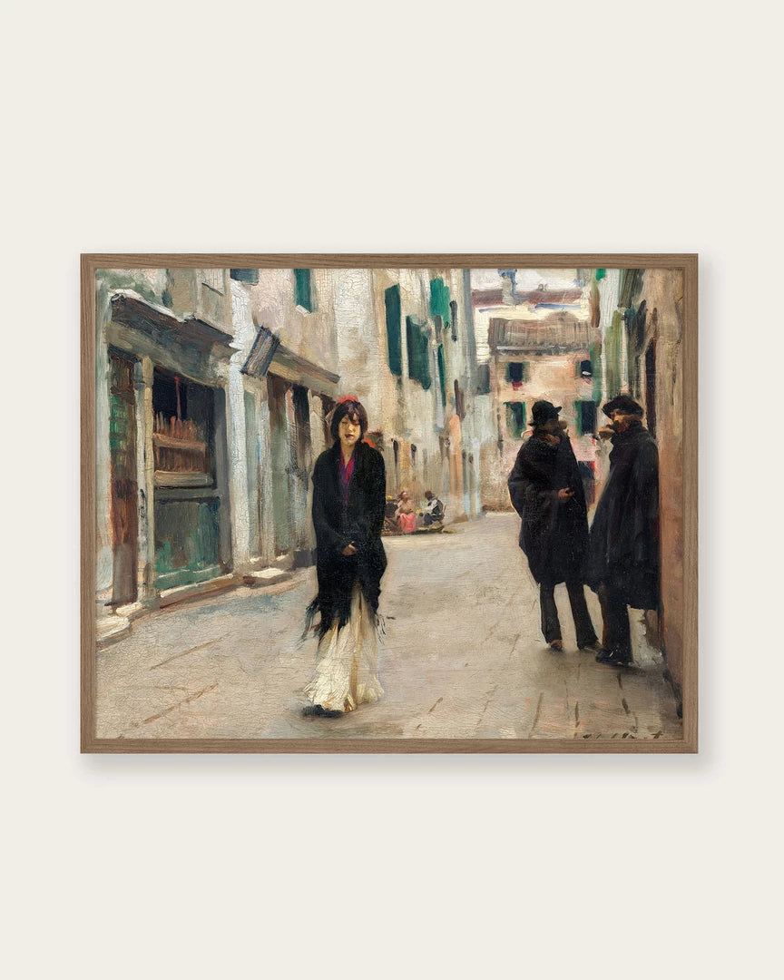 Lone Fox "Street In Venice" Art Print Best Sellers 3 Lone Fox "Street In Venice" Art Print Best Sellers