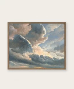 Lone Fox "Study Of Clouds With A Sunset Near Rome" Art Print
