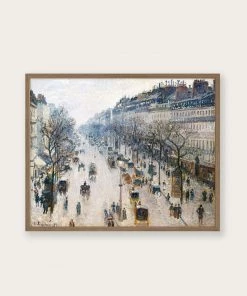Lone Fox Best Sellers "The Boulevard Montmartre On A Winter Morning" Art Print