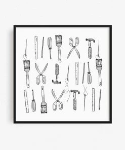 Lone Fox Tools Art Print Best Sellers