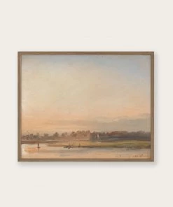 Lone Fox "View Of The Elbe" Art Print