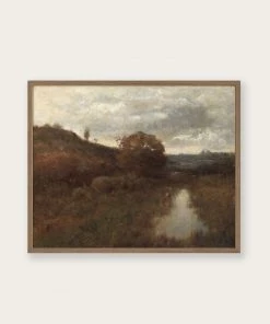 Lone Fox New "Autumn Creek" Art Print