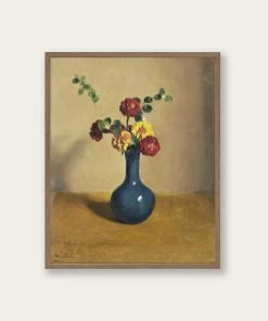 Lone Fox New "Blue Vase" Art Print