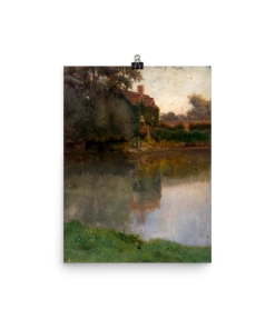 Lone Fox "Edge Of A Stream" Art Print Best Sellers