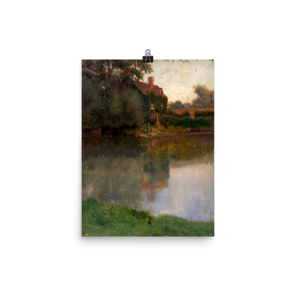 Lone Fox "Edge Of A Stream" Art Print Best Sellers 4 Lone Fox "Edge Of A Stream" Art Print Best Sellers