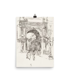 Lone Fox "Piazza Vittorio Emanuele" Art Print
