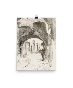 Lone Fox Best Sellers "Arches, Via Strozzi" Art Print