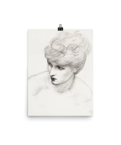 Lone Fox "Study Of Maria Zambaco" Art Print Best Sellers