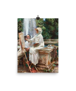 Lone Fox "The Fountain" Art Print