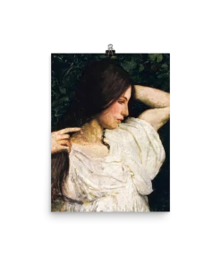 Lone Fox "Girl Arranging Her Hair" Art Print