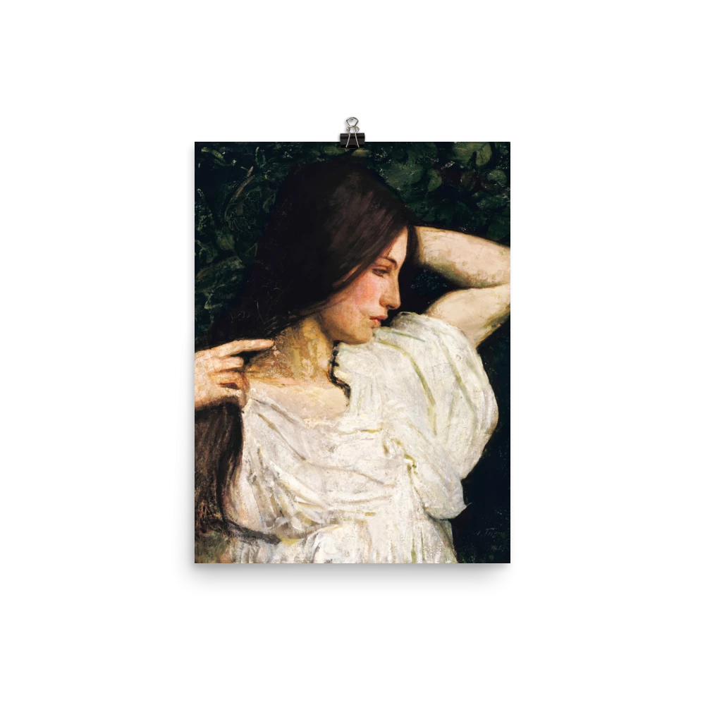 Lone Fox "Girl Arranging Her Hair" Art Print 4 Lone Fox "Girl Arranging Her Hair" Art Print