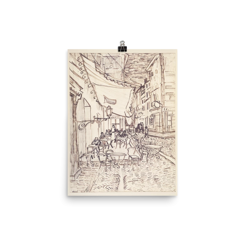 Lone Fox "Cafe Terrace At Night" Art Print Best Sellers 4 Lone Fox "Cafe Terrace At Night" Art Print Best Sellers