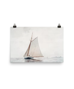 Lone Fox "Sailing Off Gloucester" Art Print