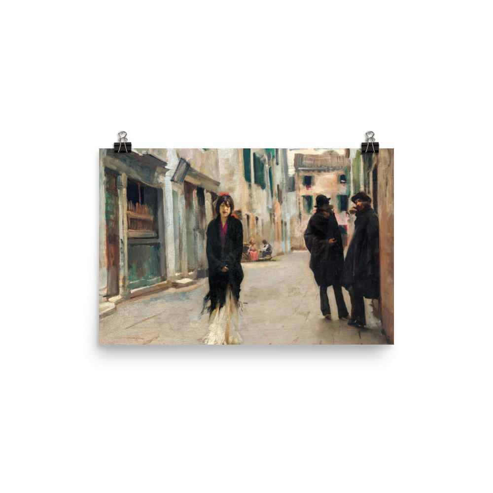 Lone Fox "Street In Venice" Art Print Best Sellers 4 Lone Fox "Street In Venice" Art Print Best Sellers