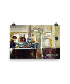 Lone Fox Best Sellers "Bon Bock Cafe" Art Print