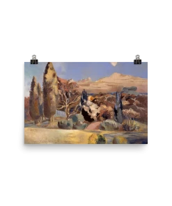 Lone Fox Best Sellers "Landscape Of The Moon's First Quarter" Art Print