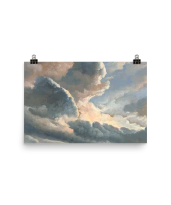 Lone Fox "Study Of Clouds With A Sunset Near Rome" Art Print