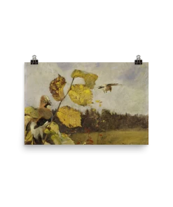 Lone Fox Best Sellers "Bird Resting On Branch" Art Print