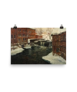 Lone Fox "Frits Thaulow Mill Scene" Art Print