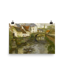 Lone Fox Best Sellers "Small Town Near La Panne" Art Print