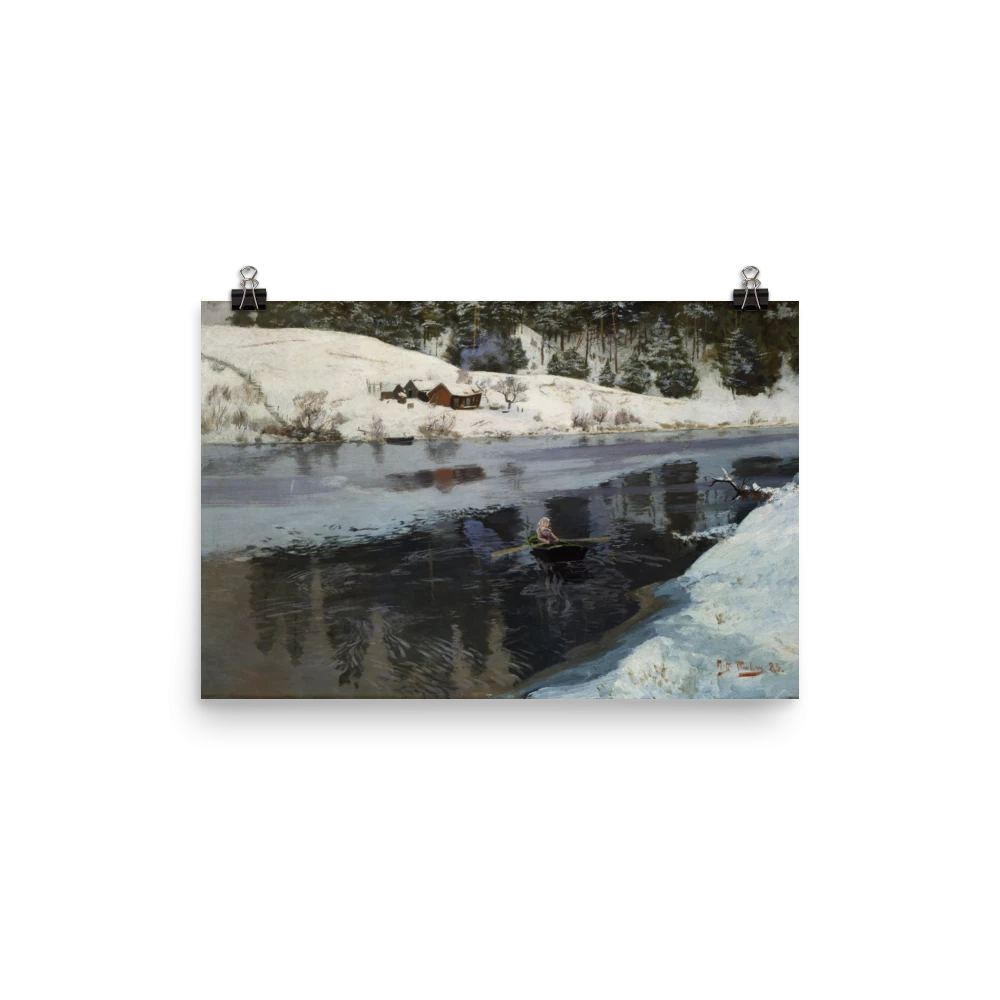 Lone Fox "Winter At The River Simoa" Art Print 4 Lone Fox "Winter At The River Simoa" Art Print