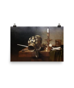 Lone Fox "Still Life With Jug And Candle " Art Print