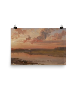 Lone Fox "The Elbe In The Evening" Art Print Best Sellers