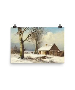 Lone Fox Best Sellers "Snowy Morning" Art Print